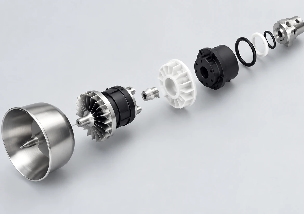Main atomizer exploded view